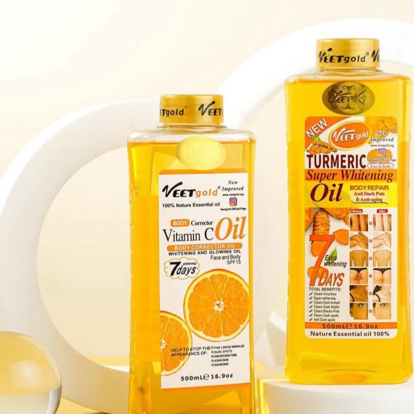 Veetgold Vitamin C & Tumeric Glow Oil 500ml