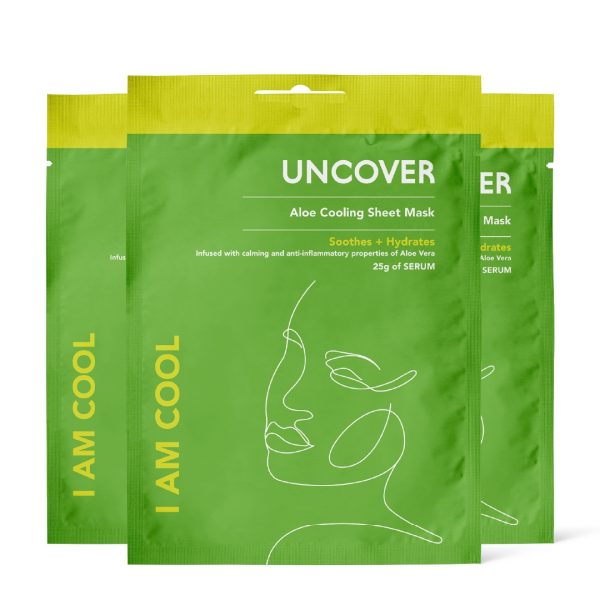UNCOVER I AM COOL – ALOE VERA SHEET MASK (3PCS)