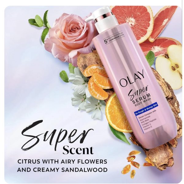 Olay Super Serum Body Wash for Rough & Bumpy Skin 547ml